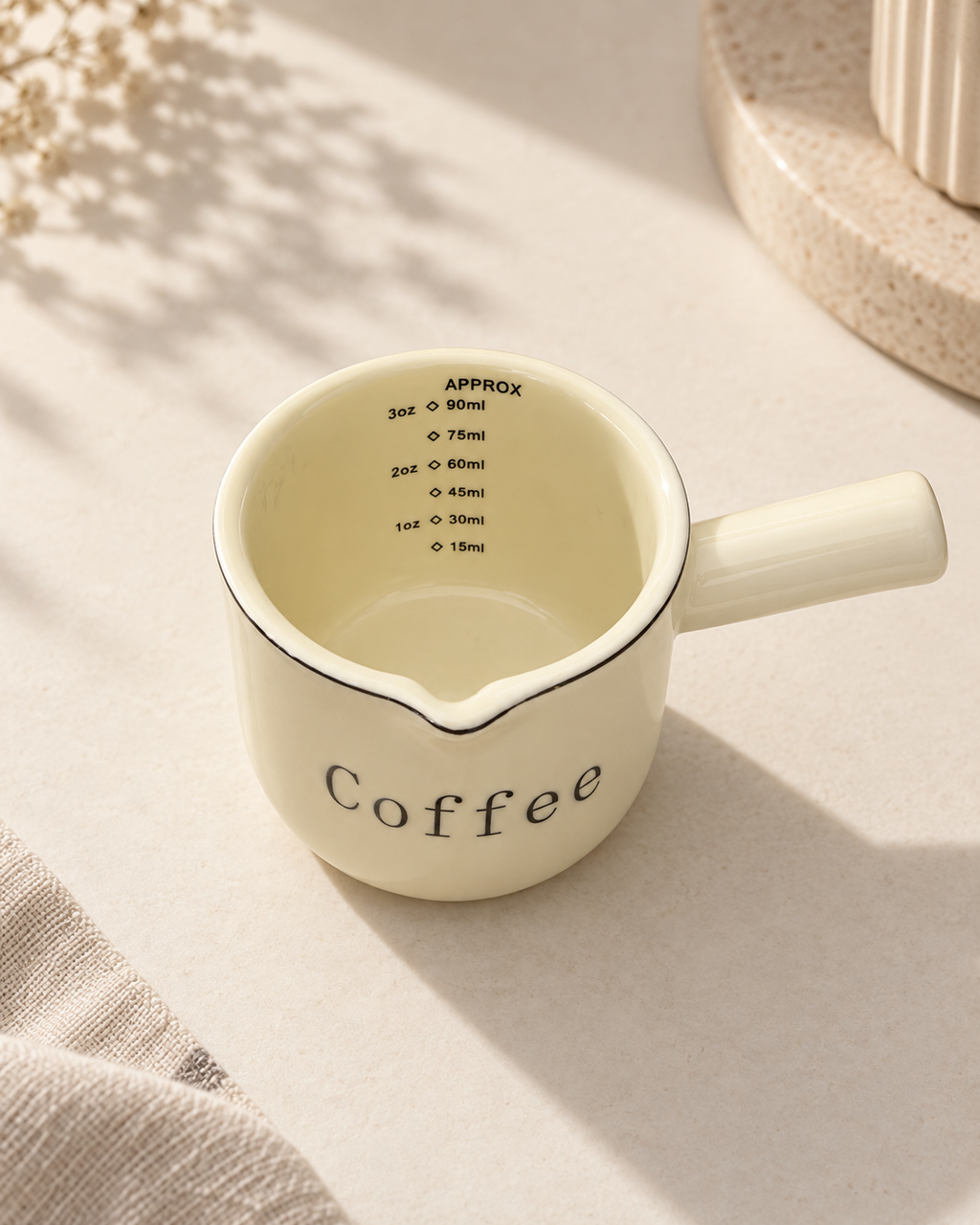 Ceramic Espresso Measuring Cup