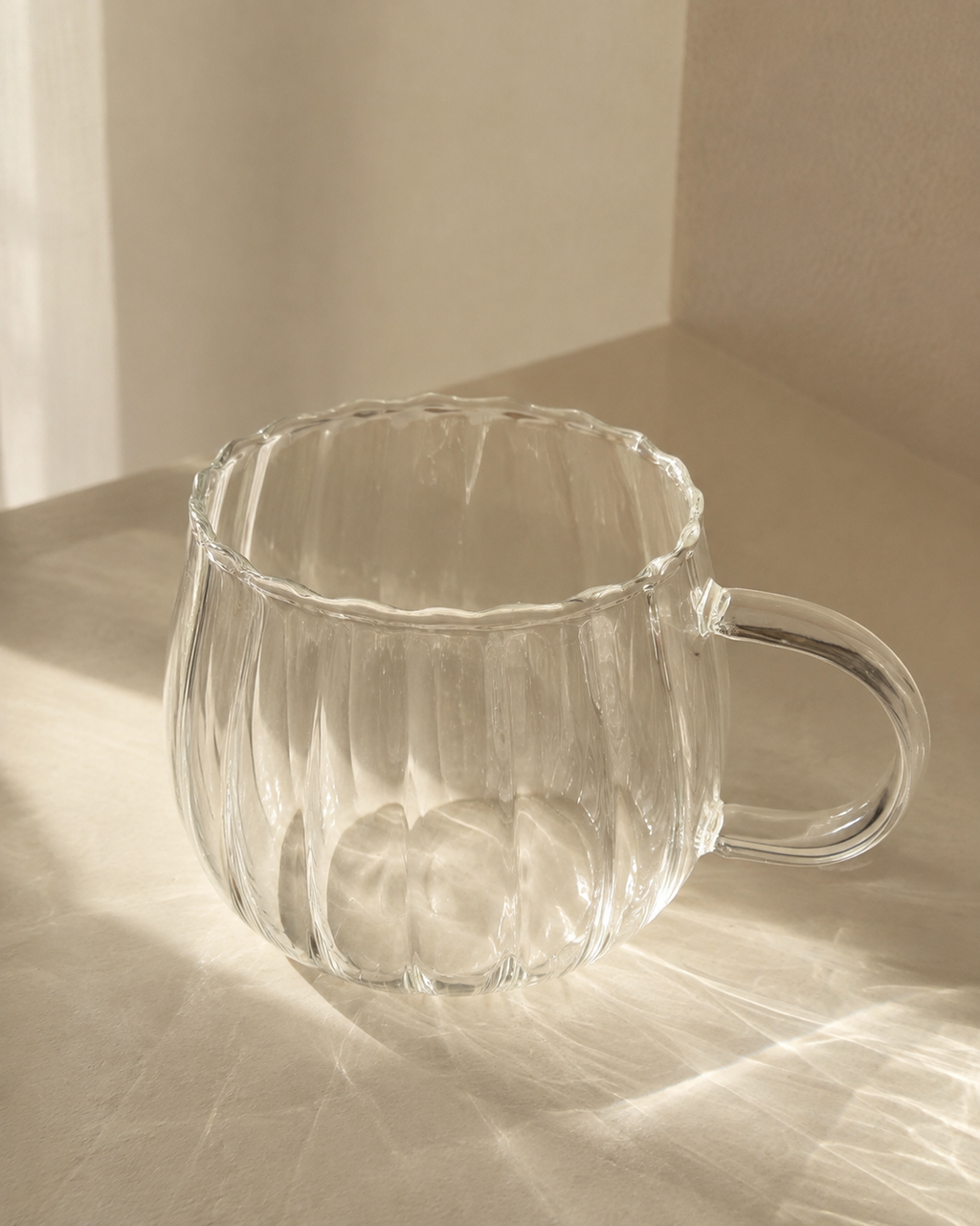 Wavy Glass Mug