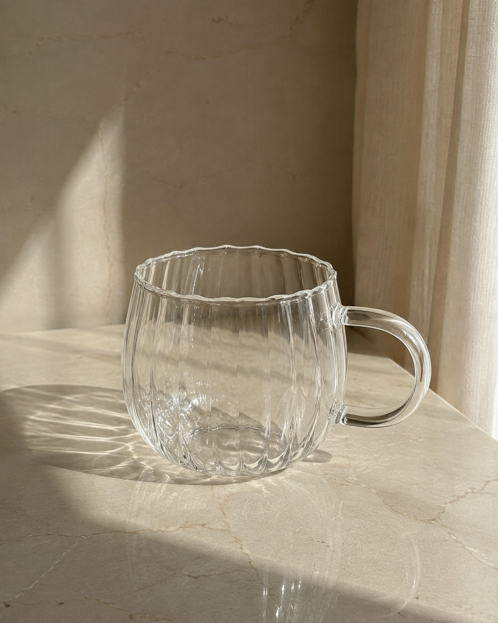 Wavy Glass Mug