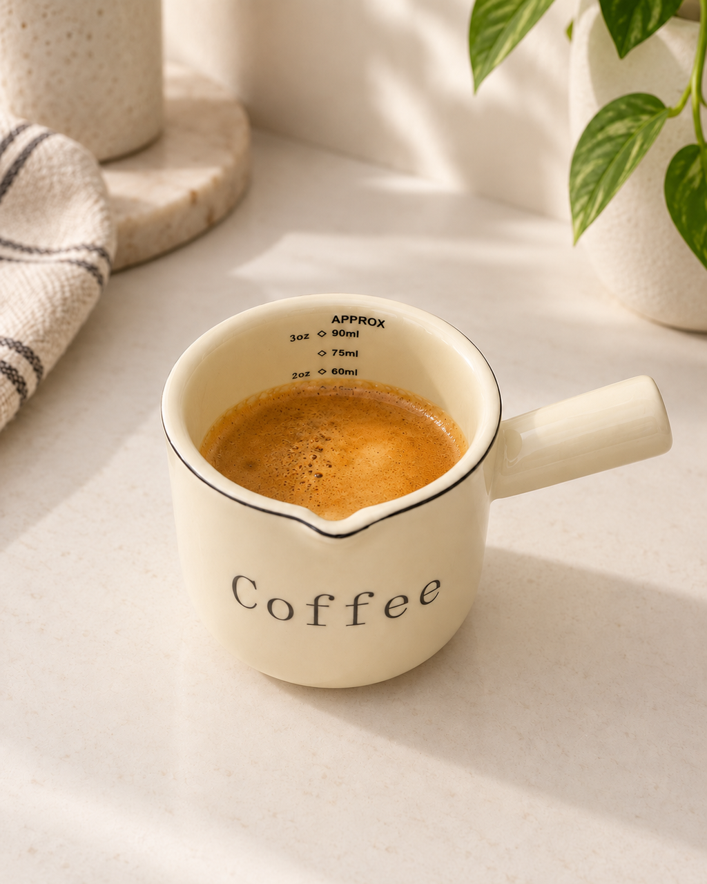Ceramic Espresso Measuring Cup