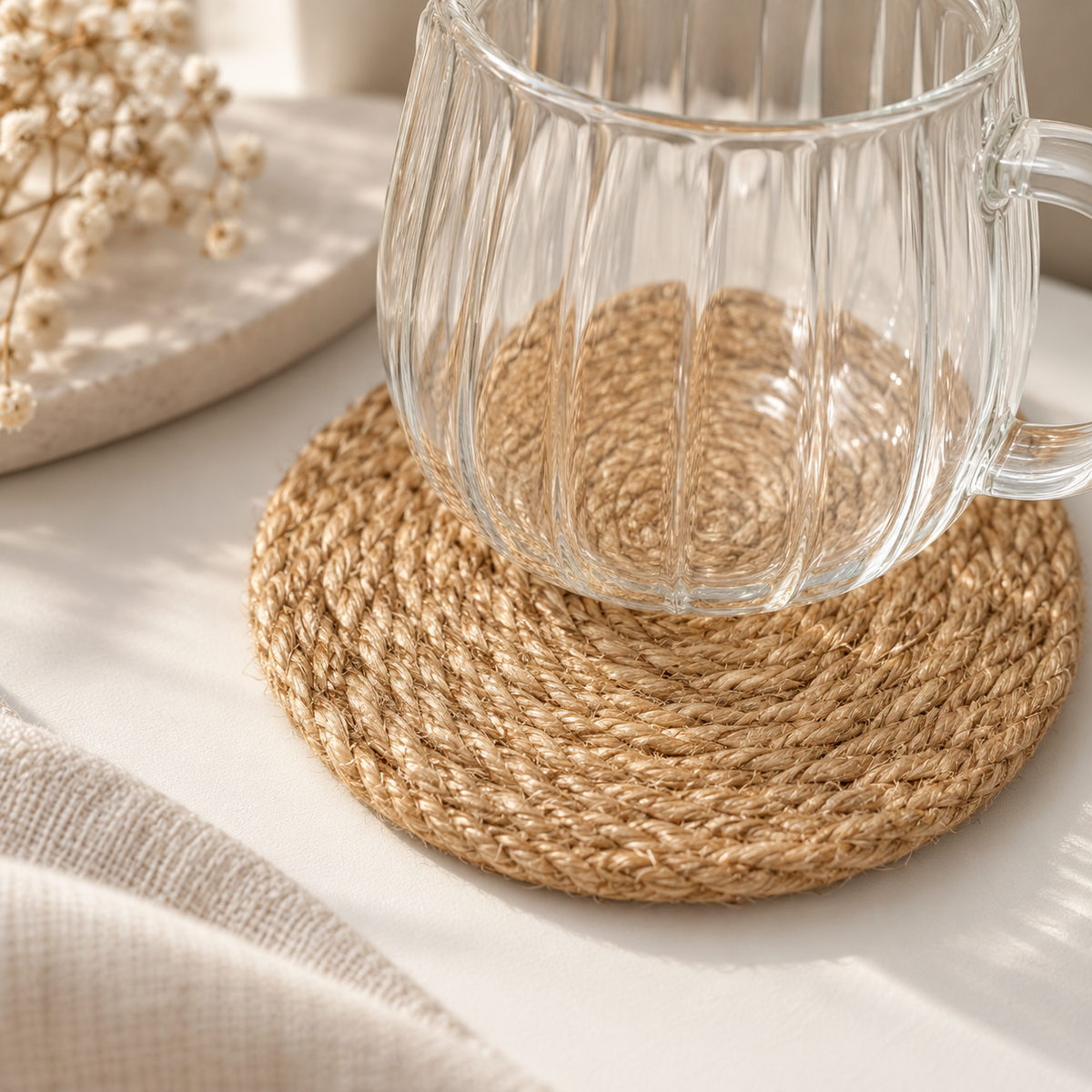 Woven Coasters — Set of 2
