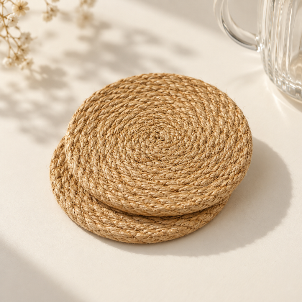 Woven Coasters — Set of 2