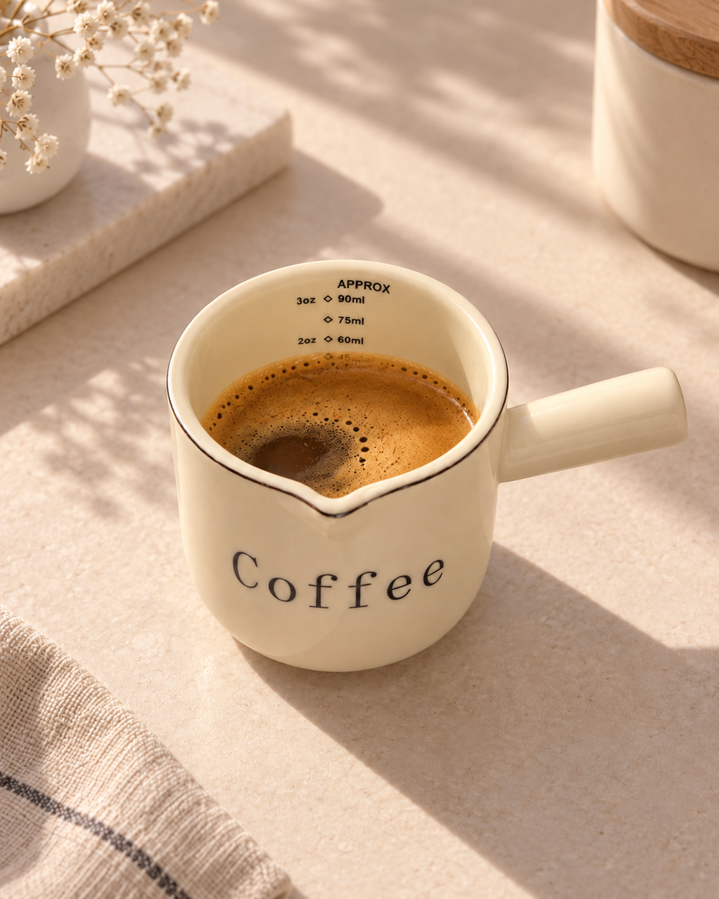 Ceramic Espresso Measuring Cup