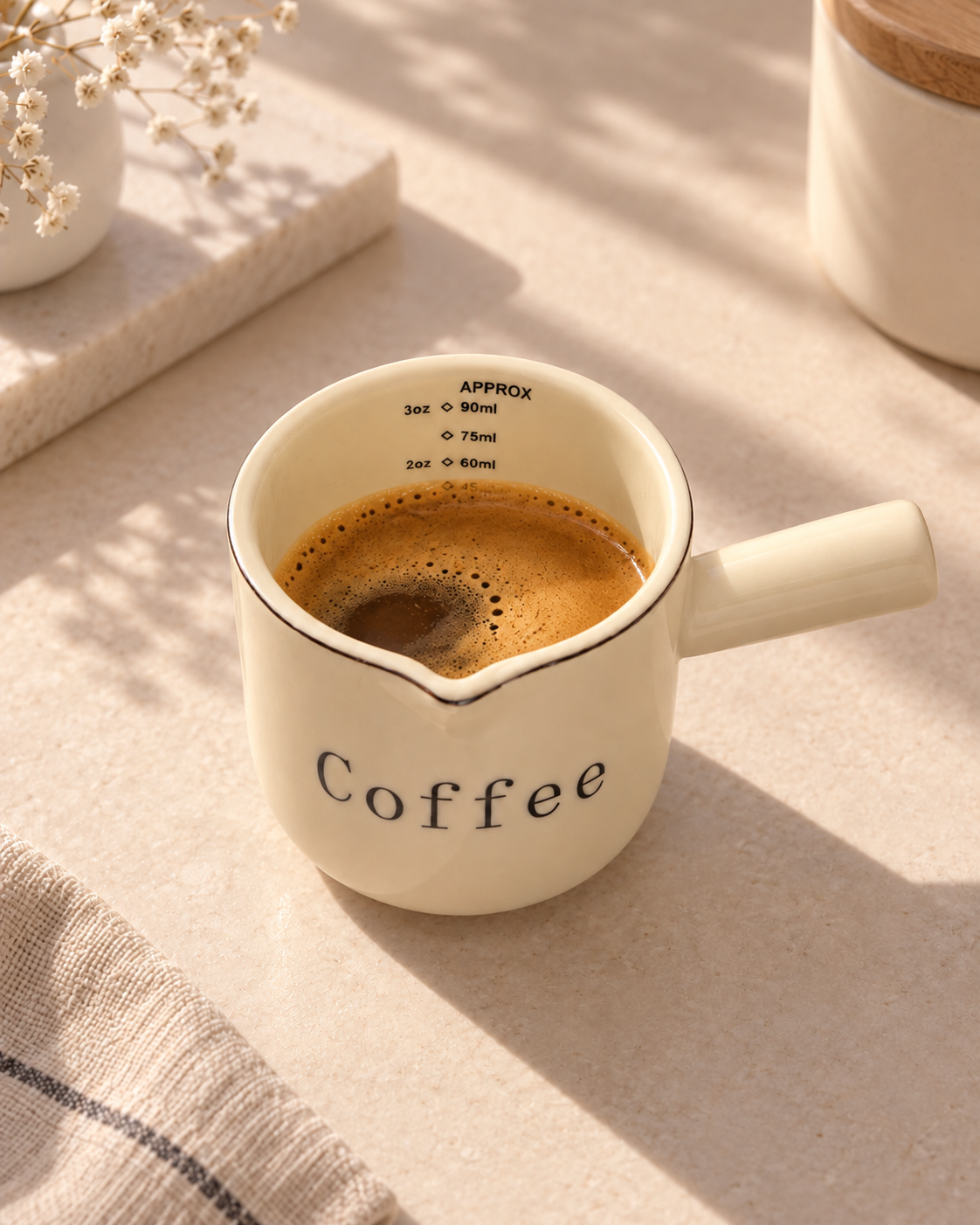 Ceramic Espresso Measuring Cup